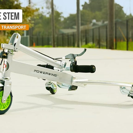 Razor Powerwing DLX 3 Wheeled Scooter, Silver