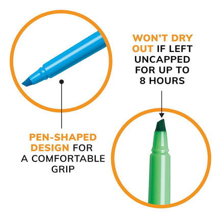 BIC Brite Liner Highlighter, Chisel Tip, Fluorescent Blue Ink, 12 per Pack (BL11-BE)