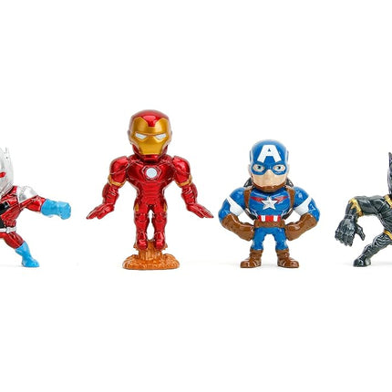 Marvel Avengers 2.5" 4-Pack Die-Cast Collectible Figures, Toys for Kids and Adults