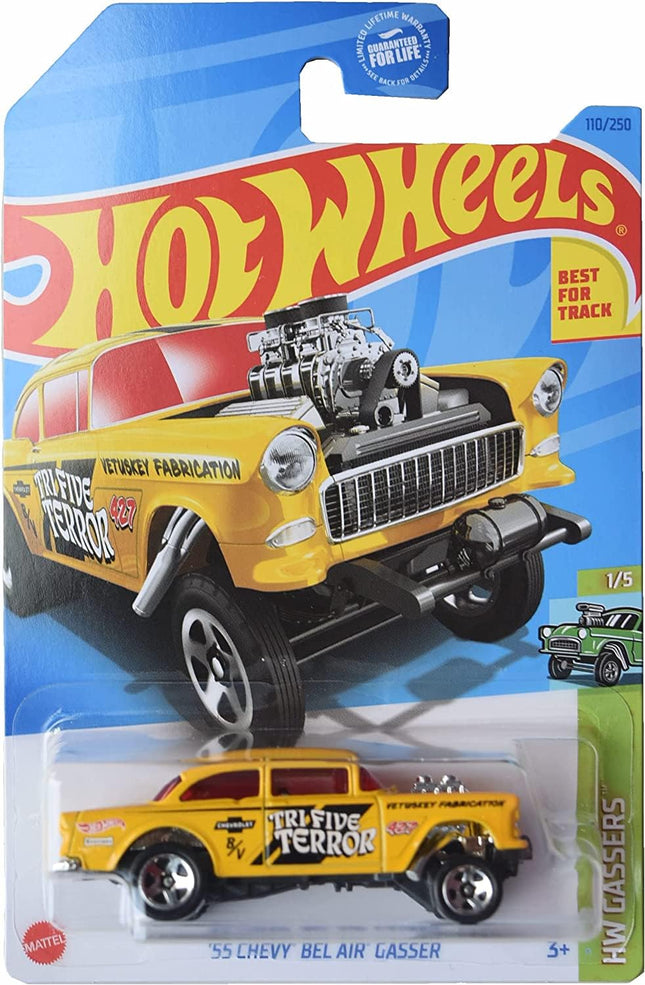 '55 Chevy Bel Air Gasser, HW Gassers 1/5 [Yellow] 