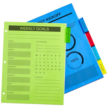 Avery Big Tab Insertable Plastic Dividers, 5 Multicolor Tabs, Case Pack of 24 (5007278211900)