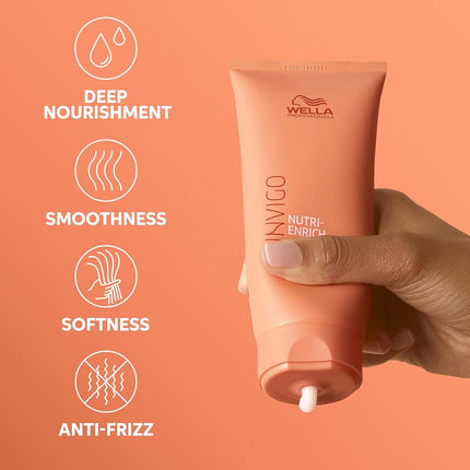 Wella Professionals Invigo Nutri-Enrich Conditioner, Deep Nourishing & Moisturizing, For Dry & Damaged Hair, 1000ml