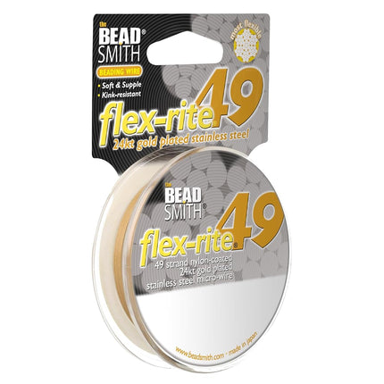 The Beadsmith Flex-Rite Beading Wire, Nylon-Coated