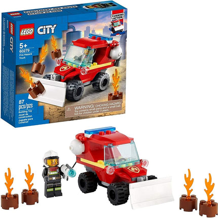 LEGO City Fire Hazard Truck 60279 Building Kit; Firefighter Toy That Makes a Cool Building Toy for Kids, New 2021 (87 Pieces)