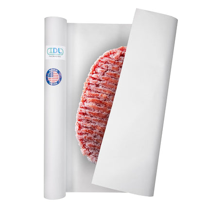 Freezer Paper Roll 24" x 1800" (150 feet) - USA-Made White Paper for Freezing Food - Freezer Material with Special Coating for Meat & Fish - Strong Barrier Against Air and Moisture by IDL Packaging