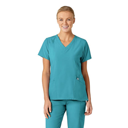 WonderWink Plus Size Women's Stylized V-Neck Scrub