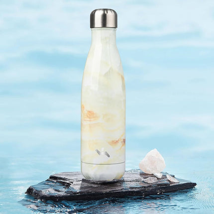 Konokyo 17oz Stainless Steel Insulated Water Bottles Sports Water Bottle,Marble-Jade