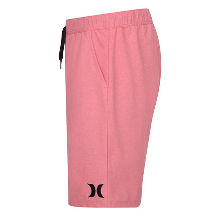 Pantalones cortos Hurley para niño, de meter, color coral desteñido, talla extragrande