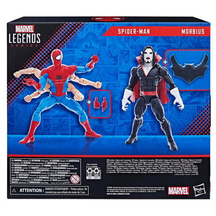 Hasbro The Amazing Spider-Man Marvel Legends pack 2 figurines Spider-Man & Morbius 15 cm
