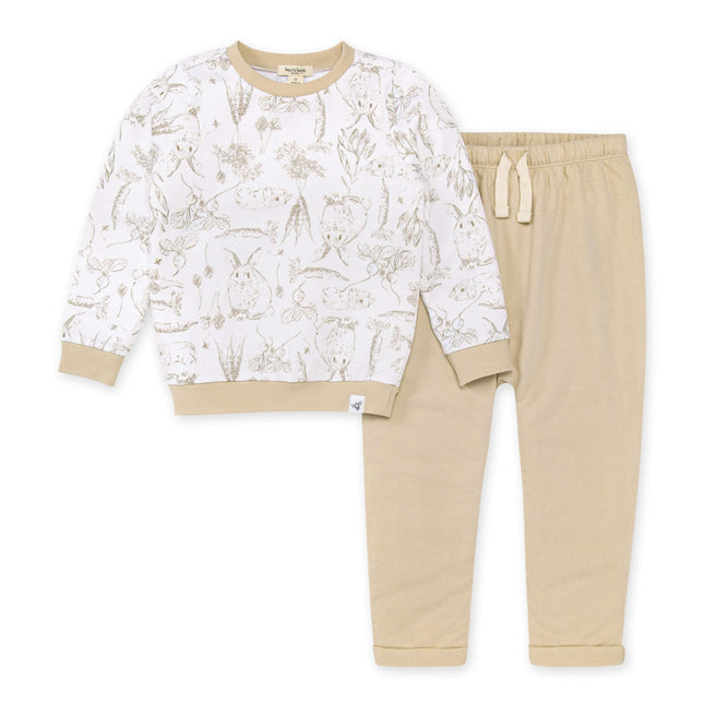 Burt's Bees Baby Shirt and Pant Set, Top & Bottom 