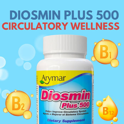 Arymar Diosmin Plus 500, 60Count