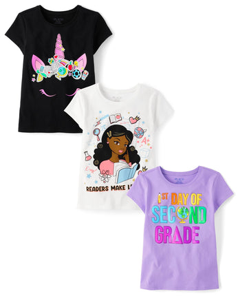 The Children's Place Girls' School Days Short Slee