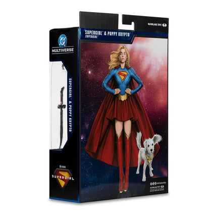 McFarlane DC Multiverse Supergirl and Baby Krypto (Supergirl Movie) 7in Action Figure (Deluxe Theatrical Edition) Toys