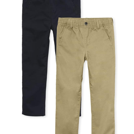 Pantalon Chino Extensible Garçon The Children's Place, Lin/Bleu Marine, 20 Husky