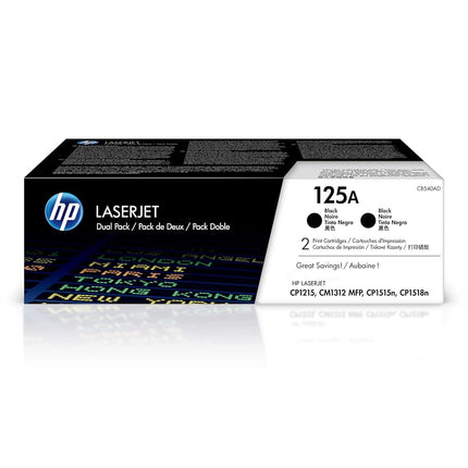 HP CB540AD 125A Original LaserJet Toner Cartridges