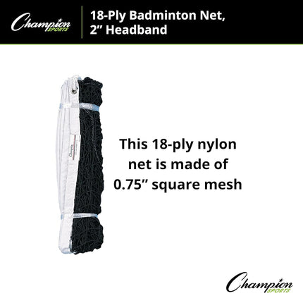 Champion Sports 18-Ply Badminton Net
