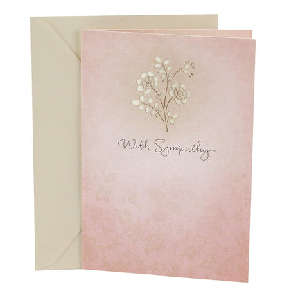 Hallmark Sympathy Greeting Card (Laser Flower)