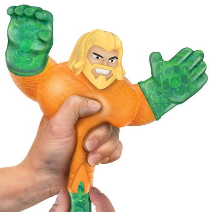 Heroes of Goo Jit Zu Dc Hero Pack - Super Goopy Aquaman 4.5-Inch Tall Action Figure, Perfect Christmas/Birthday Present For 4 To 8 Year Olds, Squishy, Stretchy Tactile Play