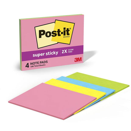 3M 6845-SSP self-Adhesive Note Paper Rectangle Multicolor 45 Sheets