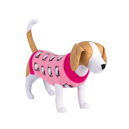 Hello Kitty and Friends Hello Kitty Dog Sweater - Pink Knit Fabric Pet Sweater with Character Design - Officially Licensed Sanrio Product from Jazwares - Medium