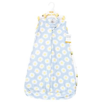 Hudson Baby Bebé Algodón Manga Larga Saco de Dormir, Manta, Daisy Bee sin Mangas, 3-9 Meses