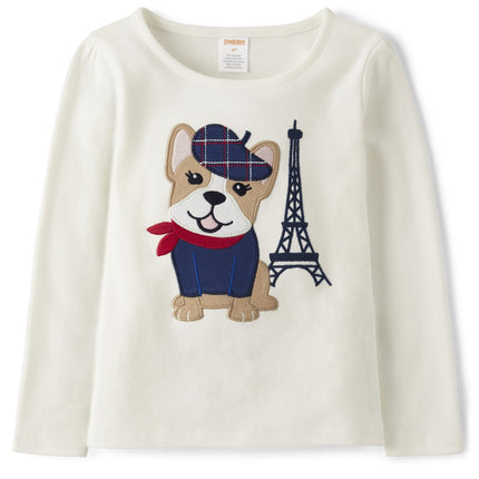 Gymboree Girls' and Toddler Embroided Graphic Long