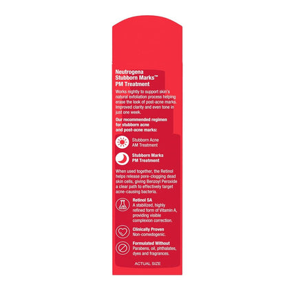 Neutrogena Stubborn Marks PM Treatment with Retinol, Fl oz