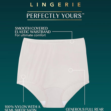 Vanity Fair Womens Perfectly Yours Ravissant Tailored Brief Panty Perfectly Yours Ravissant Tailored Brief Panty Briefs - Beige -