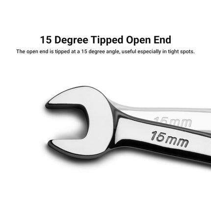 Capri Tools1-1307Capri Tools SmartKrome 7 mm Combination Wrench, 12 Point, Metric,