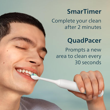 Philips Sonicare 4100 Rechargeable Electric Toothbrush, 1 Brush Head, White