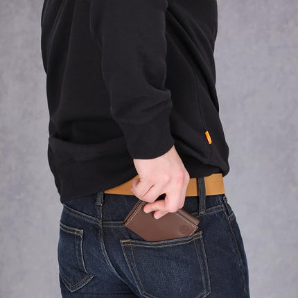 Timberland Men's Leather Trifold With Id Window Tri Fold Wallet, Brown (Hunter), One Size UK