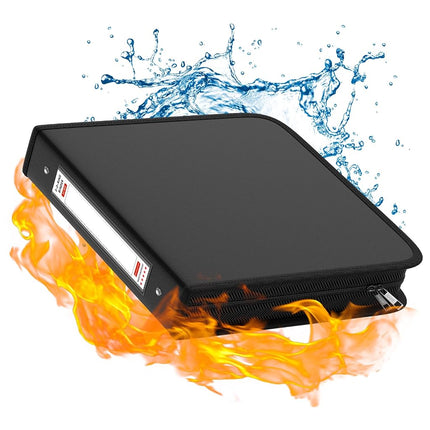 ZOOPIP Fireproof 3 Ring Binder with Zipper,1 Inch 