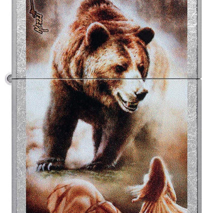 Zippo Mazzi Lighter, Street Chrome