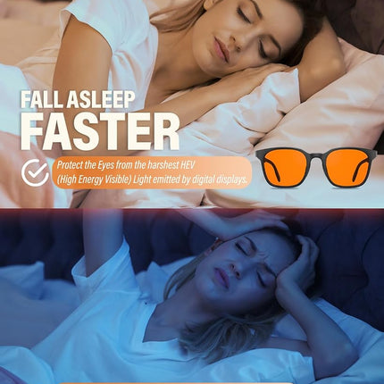 Bloomoak 99% Gaming Glasses | Blue Light Blocking Glasses | Comfortable | Anti Glare, Fatigue, Eyestrain | Computer,Screen,Phone