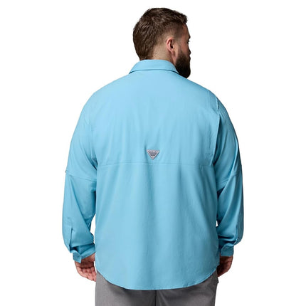 Columbia Mens PFG Tamiami Long Sleeve Fishing Shirt, Vintage Blue, 5X