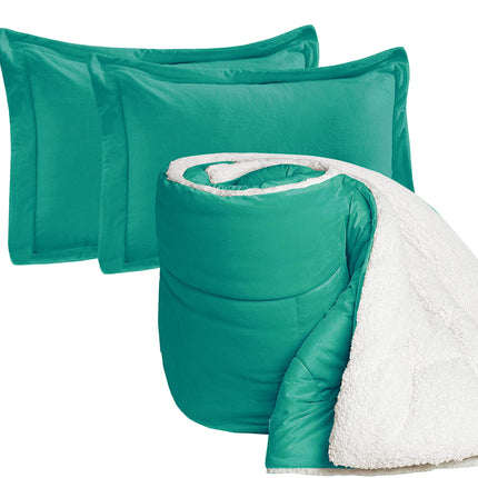 Elegant Comfort Ultra Plush 2-Piece Sherpa Comfort