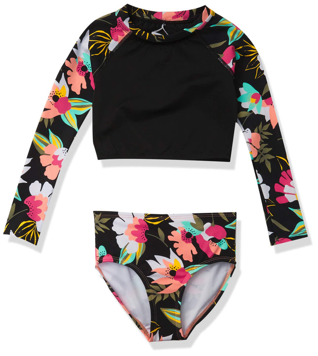 Kanu Surf Girls' Long Sleeve Rashguard Two Piece S