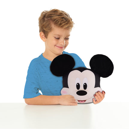 Cabezas de personajes clásicos de Disney, Mickey Mouse, peluche de 13 pulgadas, juguete de almohada suave para niños, juguetes para niños con licencia oficial para edades de 2 años en adelante por Just Play