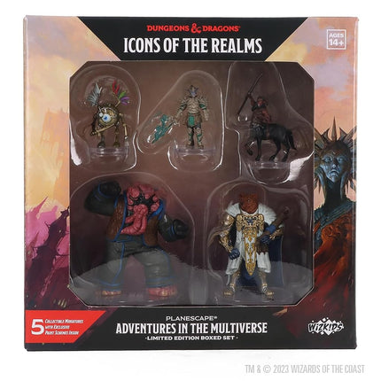 WizKids D&D Icons of The Realms: Planescape: Adventures in The Multiverse - Limited Edition Boxed Set Dungeons and Dragons Miniatures | Painted