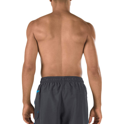 Speedo Men's Swim Trunk Knee Length Marina Volley Grey/Blue