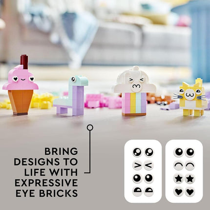 LEGO® Classic Creative Pastel Fun 11028 Building Toy Set; Colourful, Imaginative,Playful Learning for Kids Aged 5+