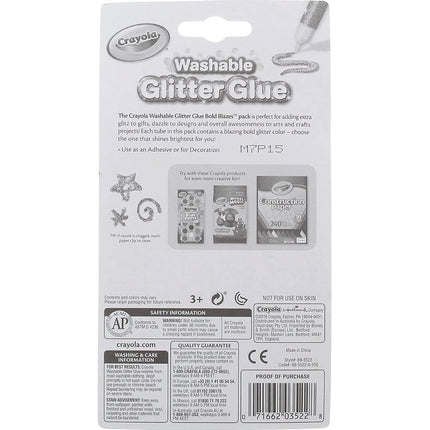 CRAYOLA Washable Glitter Glue Pens .35Oz