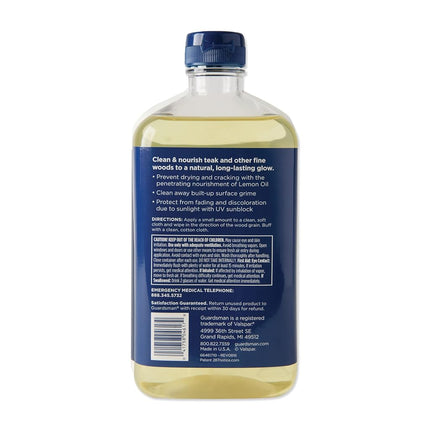 Guardsman Revitalizing Lemon Oil for Wood Furniture - 16 oz- UV Protection, Cleans, Restores and Protects - 461700