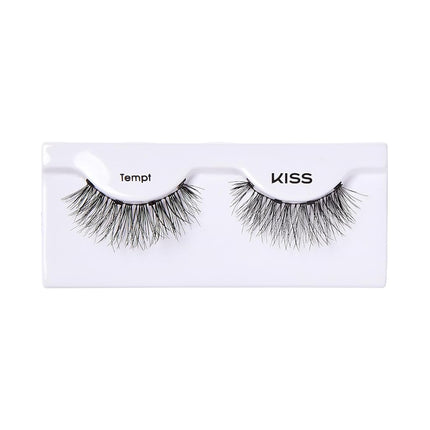 KISS Magnetic Lashes Tempt, 1 Pair, Black, (Pack of 1), KMEL02C