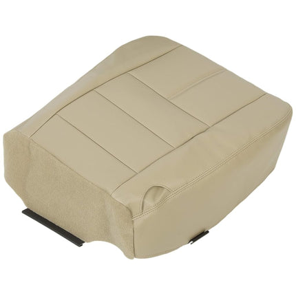 ECOTRIC Driver Bottom Replacement Seat Cover Camel Tan Compatible with 2008-2010 Ford Super Duty F250 F350 F450 F550 Lariat