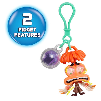 Just Play Inside Out 2 Fidget Figure Keychains - Anxiety, Sadness with Memory Orb - Toys for Ages 3 Up