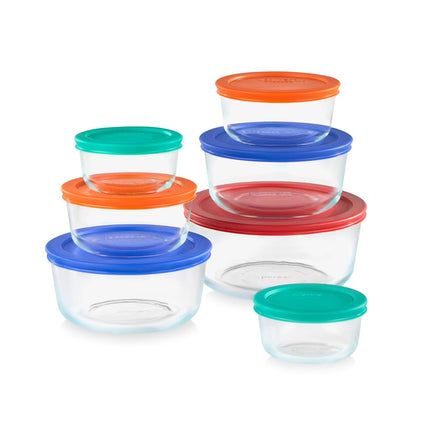 Pyrex Simply Store Glass Round Food Container Set 