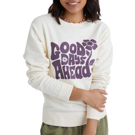 Sudadera Hanes Originals para mujer, sudadera ligera de felpa para mujer, teñida, pergamino, XXL