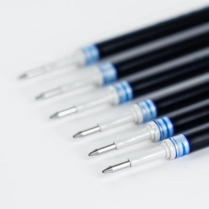 Pentel Refill Ink - for EnerGel Gel Pen, 0.7mm Metal Tip, Medium, Blue Ink, Pack of 6 Refills