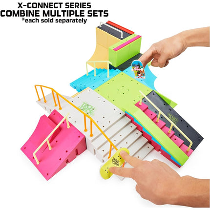Tech Deck Neon Mega Park X-Connect Creator Skatepark Ramp Set